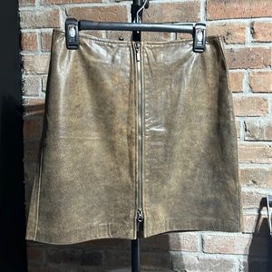 Size 8 | DANIER | brown | leather | skirt